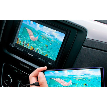 Sony Mobile XAV-AX5600 6.95" Media Receiver with CarPlay, Android Auto, and Weblink Cast