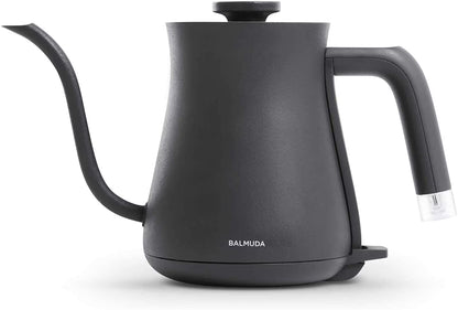 BALMUDA The Kettle | Electric Gooseneck Kettle | Lightweight | Stainless Steel | 0.6L (20fl oz) Capacity | Neon Light Indicator | Perfect for Tea and Coffee | US Version | Black
