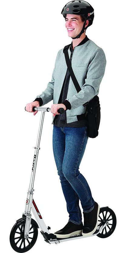 Razor A6 Kick Scooter - 10″ Wheels. Anodized Aluminum. Foldable. Lightweight. for Teen &amp; Adult