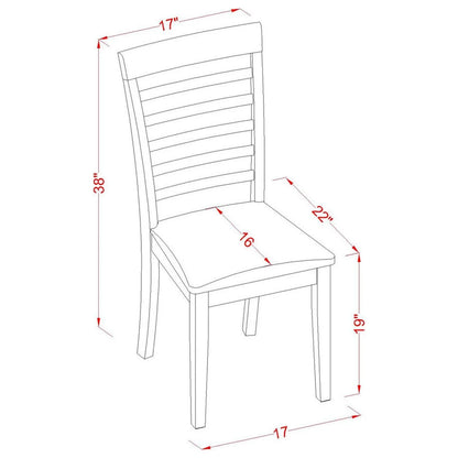 Kitchen Dinette Set-Small Dining Tables And Dining Chairs-Finish:Mahogany,Number of Items:7,Shape:Rectangular,Style:Microfiber Seat