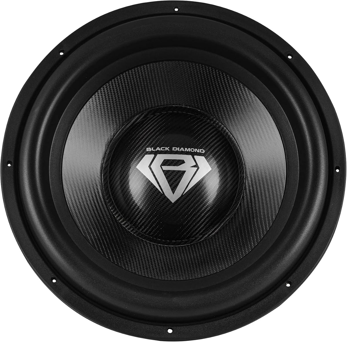 Black Diamond DIA-CARBON15.1D 15" High Excursion Carbon Fiber Subwoofer 3500W RMS - 7000W MAX | 2-Ohm DVC - Competition-Grade Pro Audio Subwoofer for Extreme Bass