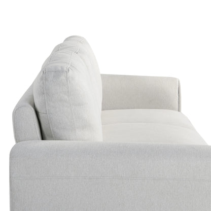 Lifestyle Solutions Alexa Sofa with Rolled Arms, Gray Fabric