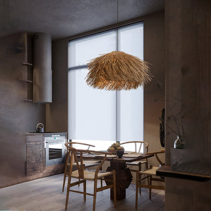 Arturesthome Southeast Asia B&B Retro Rattan Chandelier Wabi-sabi Bedroom Pendant Light