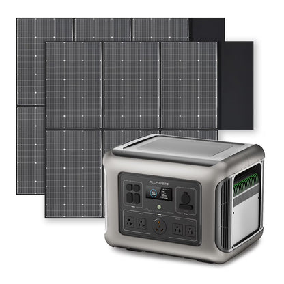 ALLPOWERS R2500 Portable Solar Generator Kit, 600W Monocrystalline Foldable Solar Panel with 2500Watt 2016Wh LiFePO4 Power Station, for Camping, Home Backup, RV, Power Outage, [Shipping Separately]
