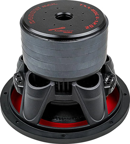 Audiopipe 1200W RMS Dual Car Subwoofer, Black, 12"