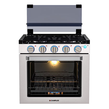 CAMPLUX 21 In RV Stove Gas Range , Gas Range Oven with 3 Burners Cooktop