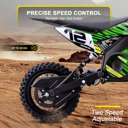 MotoTec 36v 1000w (HP112E) Electric Dirt Bike Blue