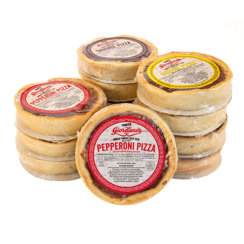 Giordano's Chicago Frozen Single-Serve Deep Dish Pizza Variety, 12 Pack