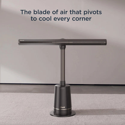 Shark TurboBlade Fan XL �� Ultra-Customizable Bladeless Tower, Pivots, Twists, Oscillates 180��, TF200, Charcoal