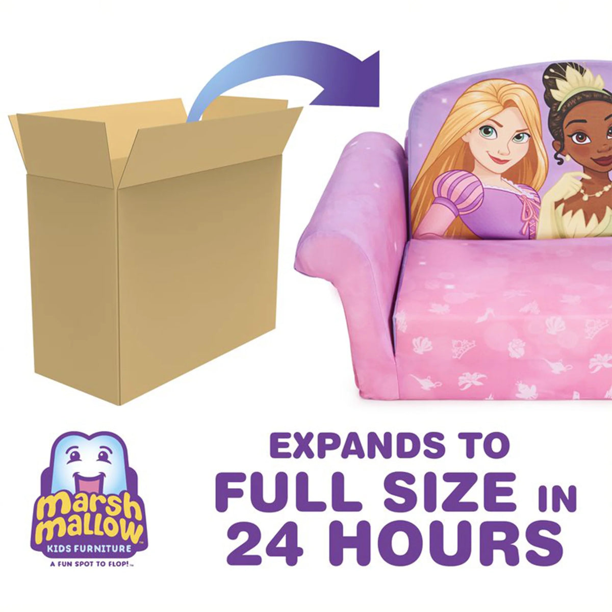 Marshmallow Furniture 2 Pack 2-in-1 Flip Open Foam Sofa Bed, Toy Story 4
