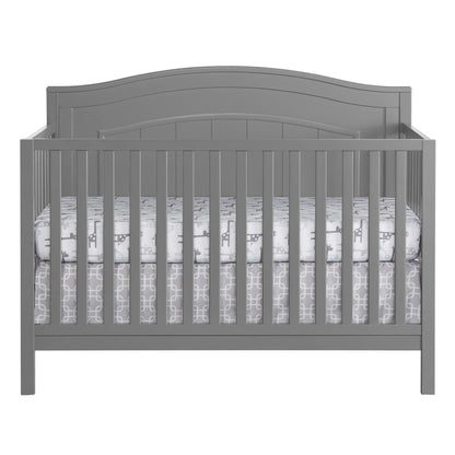 Oxford Baby North Bay 4-in-1 Convertible Crib, Snow White, GREENGUARD Gold Certified, Wooden Crib