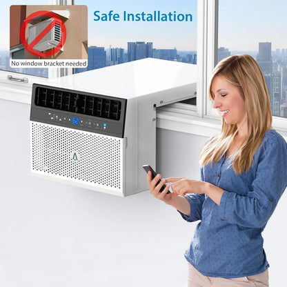 Outop 6000 BTU Window Air Conditioner, White