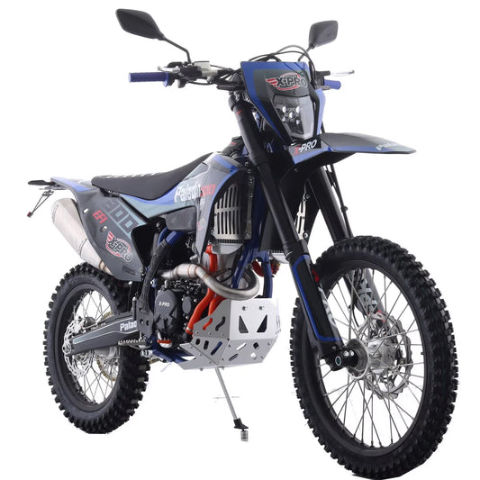 X-Pro Paladin 300 EFI Dirt Bike with 6-Speed Manual Transmission and Balance Shaft and Dual Overhead Camshaft (DOHC) with Four Valves Engine, Electric Start! Big 21"/18" Wheels!
