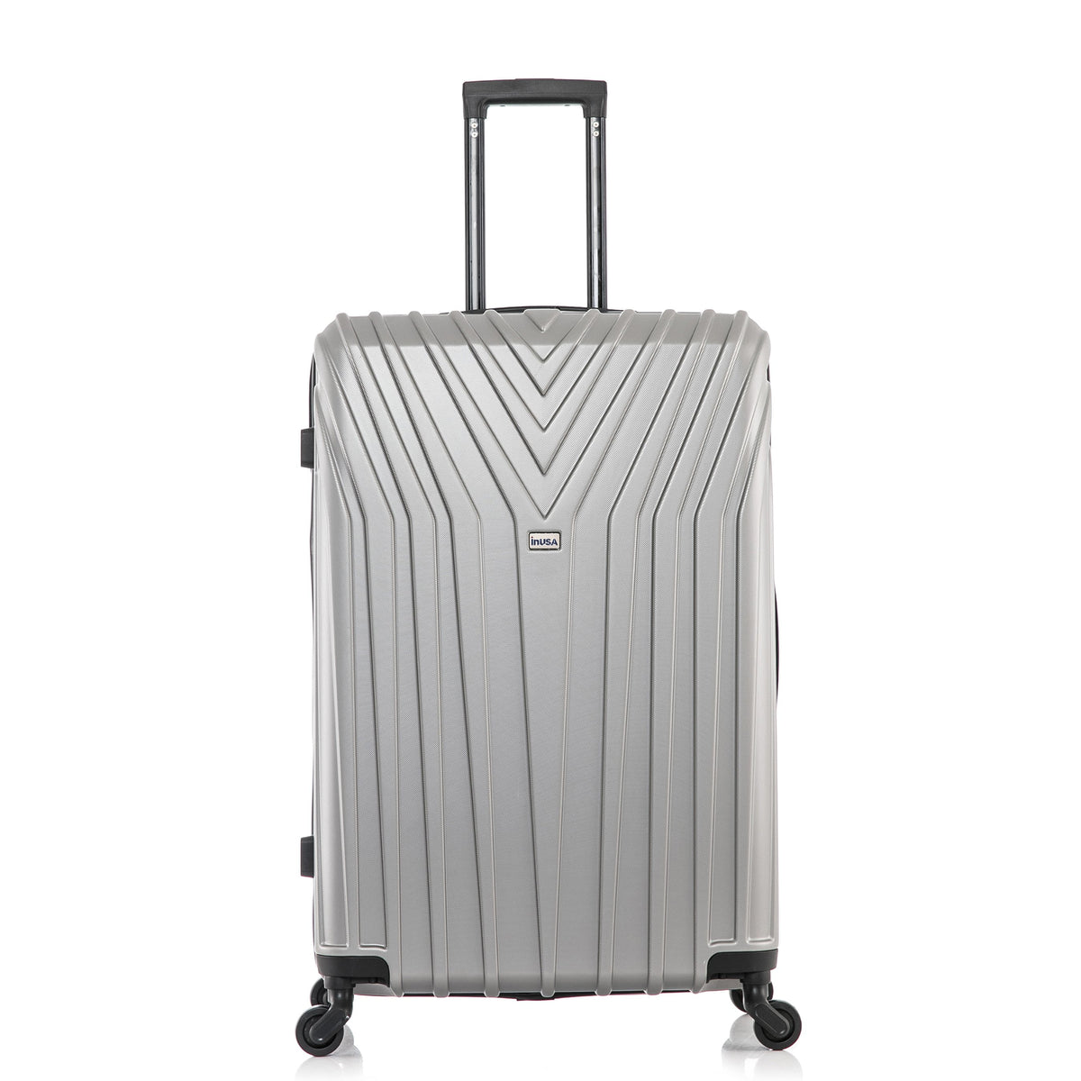 InUSA Vasty 28" Hardside Lightweight Luggage with Spinner Wheels, Handle, and Trolley, Gray