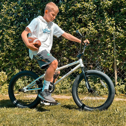 cubsala 20 in Freestyle BMX Kids Bike for Age 6-14 Years Old Boys Girls , Black & Green