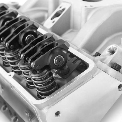 Speedmaster 1-435-004 Compatible with Chevy SBC 350 Straight Cylinder Head Top End Engine Combo Kit [Hydraulic Flat Tappet]