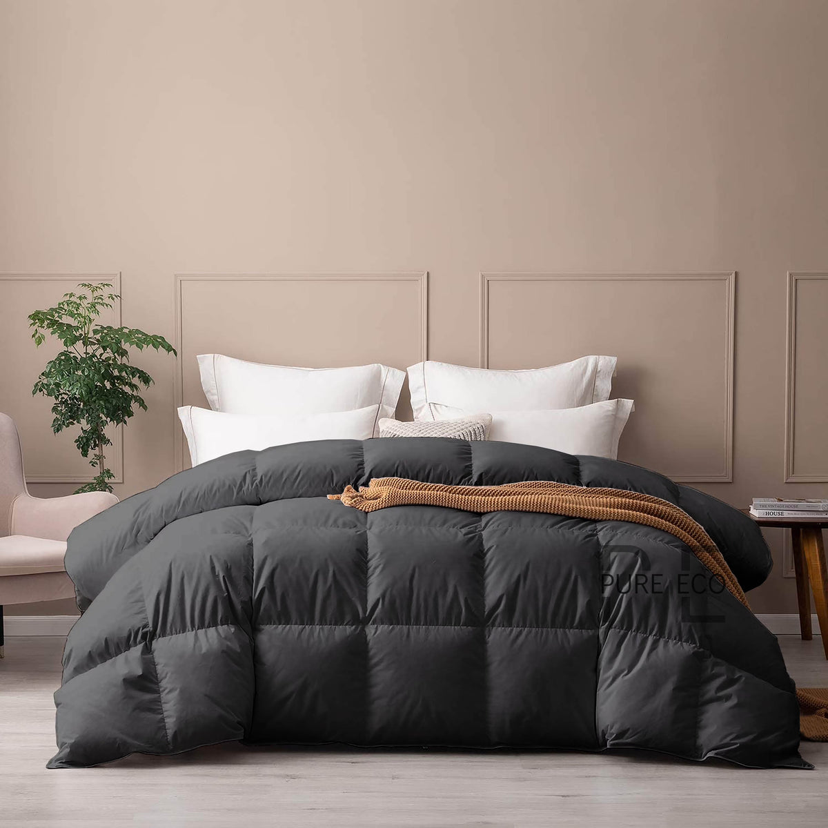 Ayanshi Hotel Bedding Comforter Twin Size, Duvet Insert, Quilted Comforter with Corner Tabs, All Season Lightweight Quilt, Down Alternative Hotel Comforter Twin Size 68X90 Baby Pink