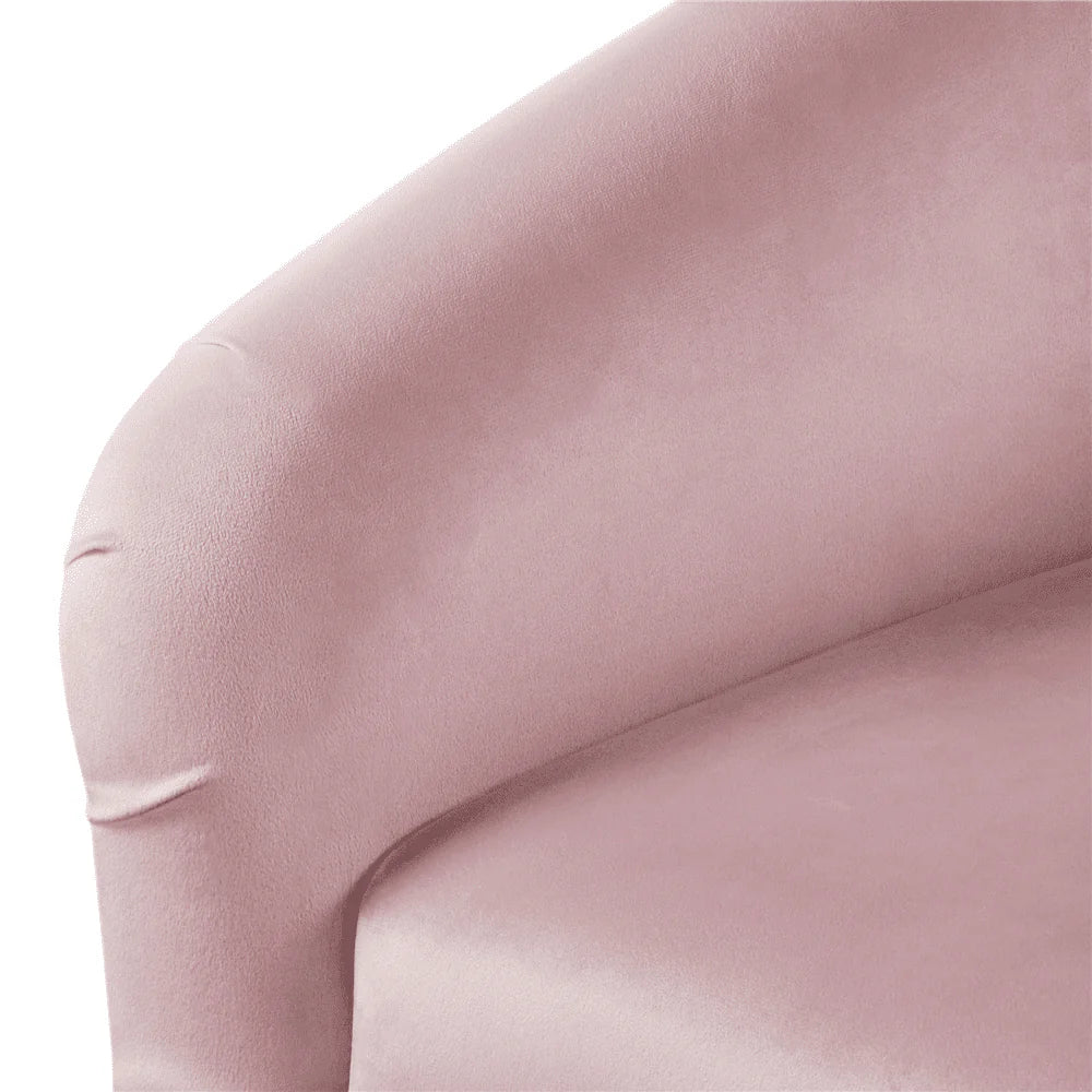 Easyfashion Tub Chair, Set of 2, Pink Velvet