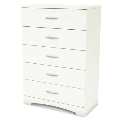 South Shore Step One 5-Drawer Chest - White, Finish - Pure White