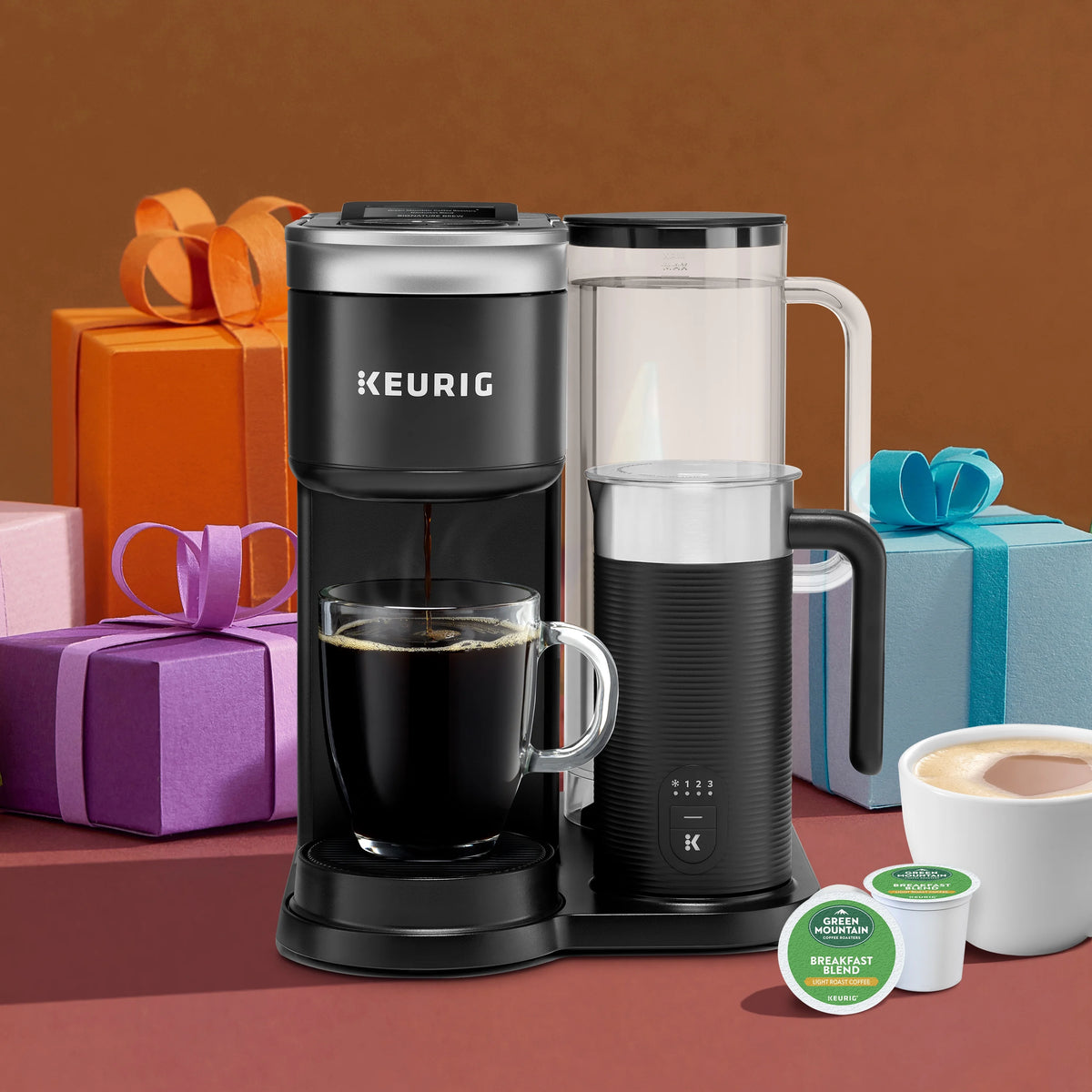 Keurig K-Supreme SMART Coffee Maker, MultiStream Technology, Brews 6-12oz Cup Sizes, Black