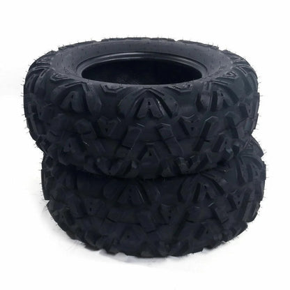 Ktaxon Set of 2 22x10.00-10 ATV Tires, 4PR All Terrain ATV/UTV Tires, Tubeless