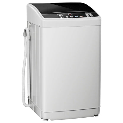 TABU Washer and Dryer Set, 17.6LBS Full Automatic Washing Machine & 8.8LBS Portable Dryer (Gray&White)