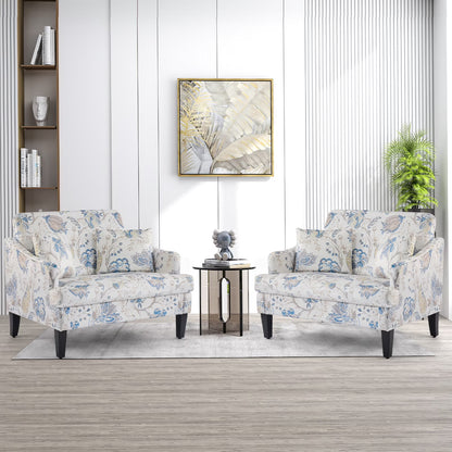 Bezseller Oversized Accent Chair with High Back, Armchair for Living Room or Bedroom, Beige