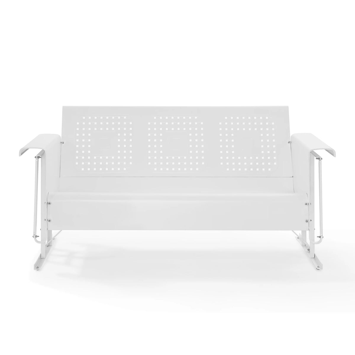 BATES METAL SOFA GLIDER IN TURQUOISE