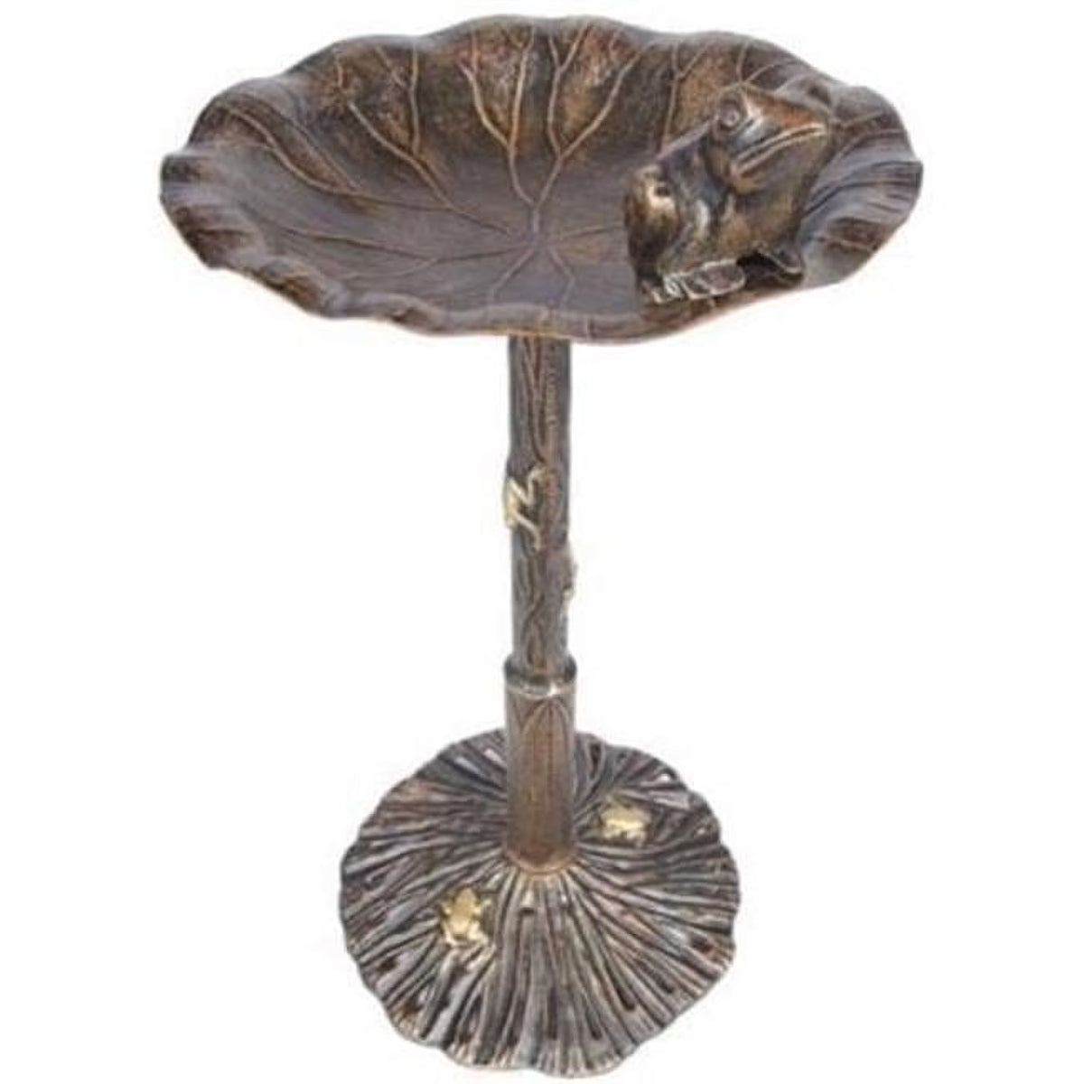 Oakland Living 5012-AB Frog Bird Bath - Antique Bronze