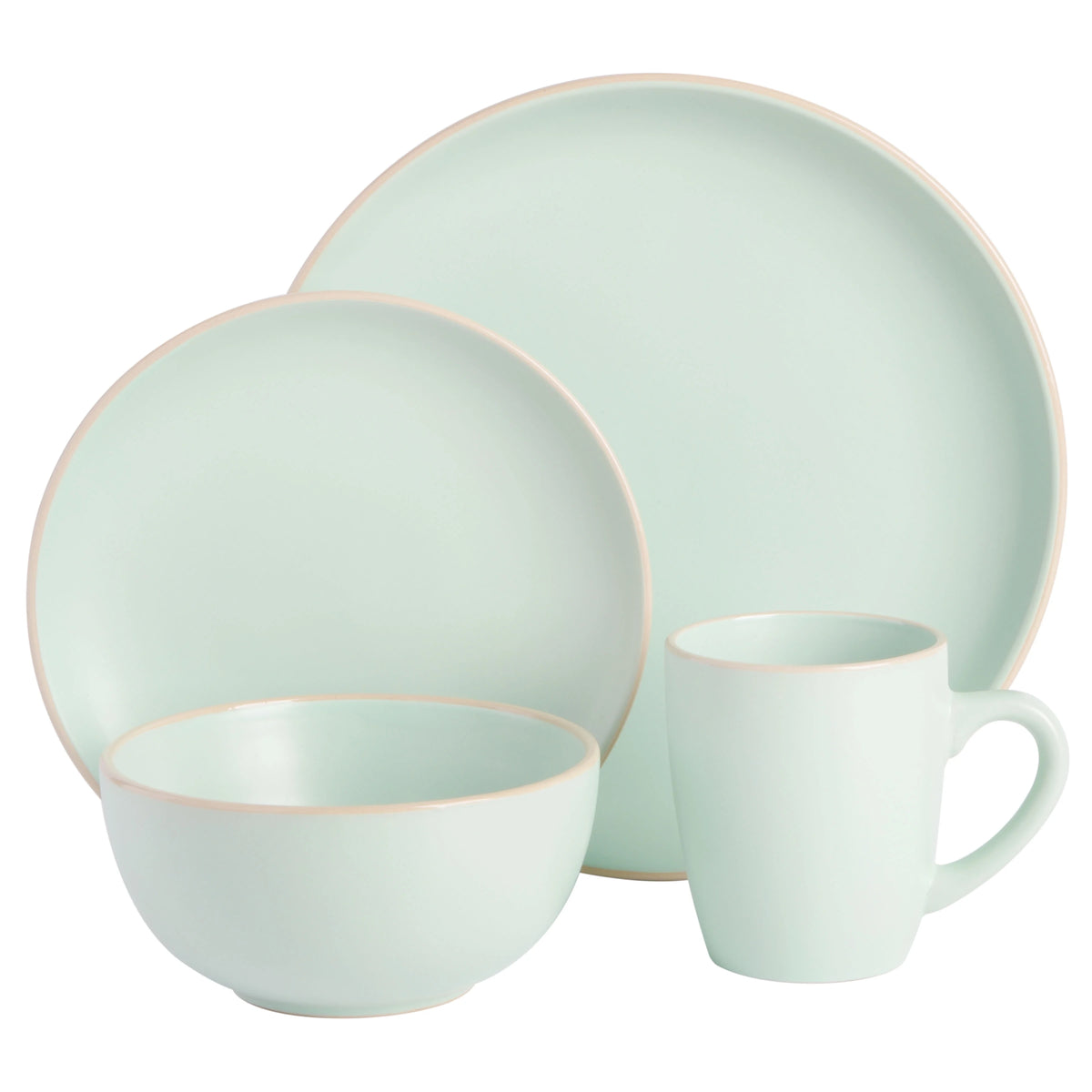 Gibson Home Rockaway 32 Piece Dinnerware Set - Gray