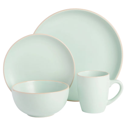 Gibson Home Rockaway 32 Piece Dinnerware Set - Gray