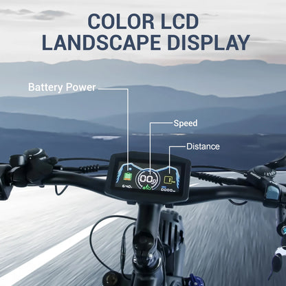 5000W (Peak) Electric-Bike for Adults, 60V 25AH Battery Electric Motorcycle, Dual-Motor-Ebike 50MPH Ebike, 26*4.0 Fat Tire Electric-Bicycle, AWD 21-Speed Mountain Bike for All-Road UL 2849