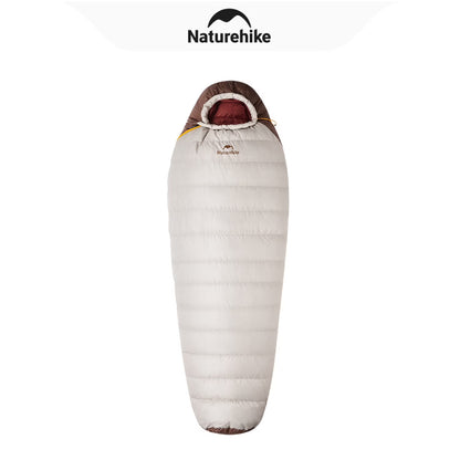 Naturehike, Mummy Sleeping Bag, Pro Outdoor Down Sleeping Bag for Cold Weather,  Water Repellent Sleeping bag with Compression Sack, High Fluffy Duck Down Filling,  For Hiking/Travel/Expedition