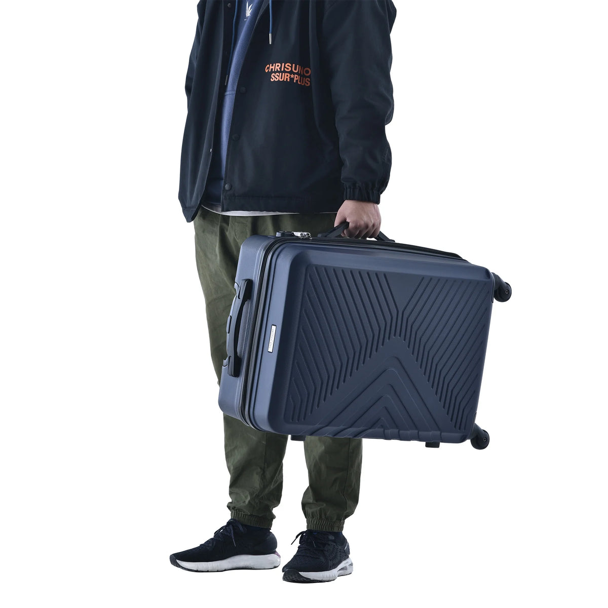 3 Piece Navy Luggage Travel Set, 20" 24" 28" Carry on Luggage with Spinner Wheels, Lightweight Hard Case Luggage Travel Suitcase Christmas Gifts for Business Trip Holiday Travel Cruise