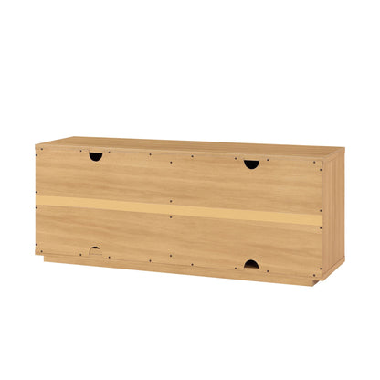 Beautiful Fluted TV Stand for TV��s up to 70�� by Drew Barrymore, Rich Black Finish