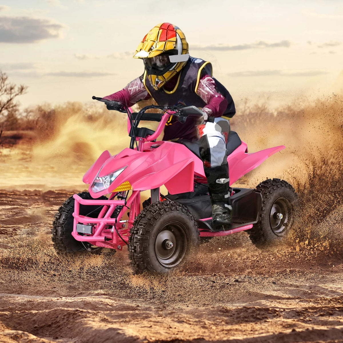 Aoemoe 500W Ride-On Racer �C 15mph Speed, 36V Battery, 45�C60 Min Play, Blue