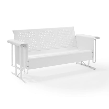 BATES METAL SOFA GLIDER IN TURQUOISE