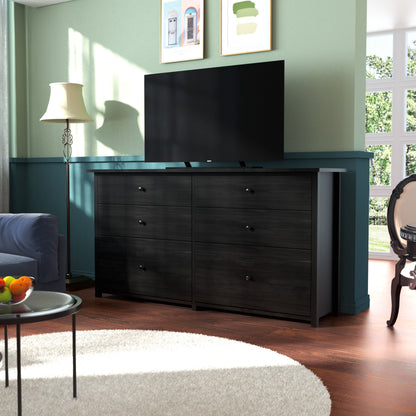VEIKOUS Oversized 5-Drawer Dresser Chest, Large Storage Dresser for Bedroom Storage, Oak