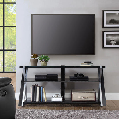 Whalen Xavier 3-in-1 Television Stand for TVs up to 70", Black