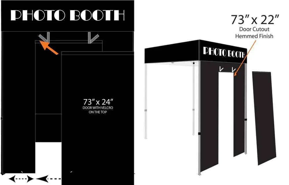 Impact Canopy 5x5 Pop Up Portable Photo Booth, Photo Tent