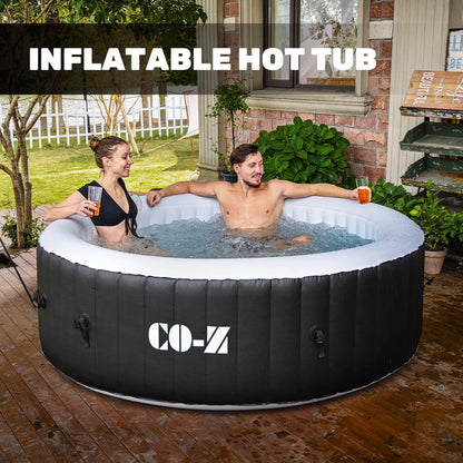 CO-Z 6ft Inflatable Hot Tub Pool with Massage Jets, Green