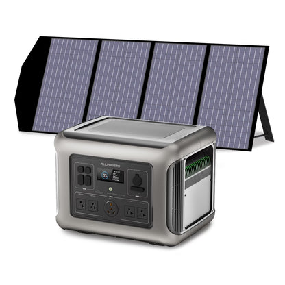 ALLPOWERS 2500W Portable Solar Generator, with RV Socket, 2016Wh LiFePO4 Battery for Backup Camping