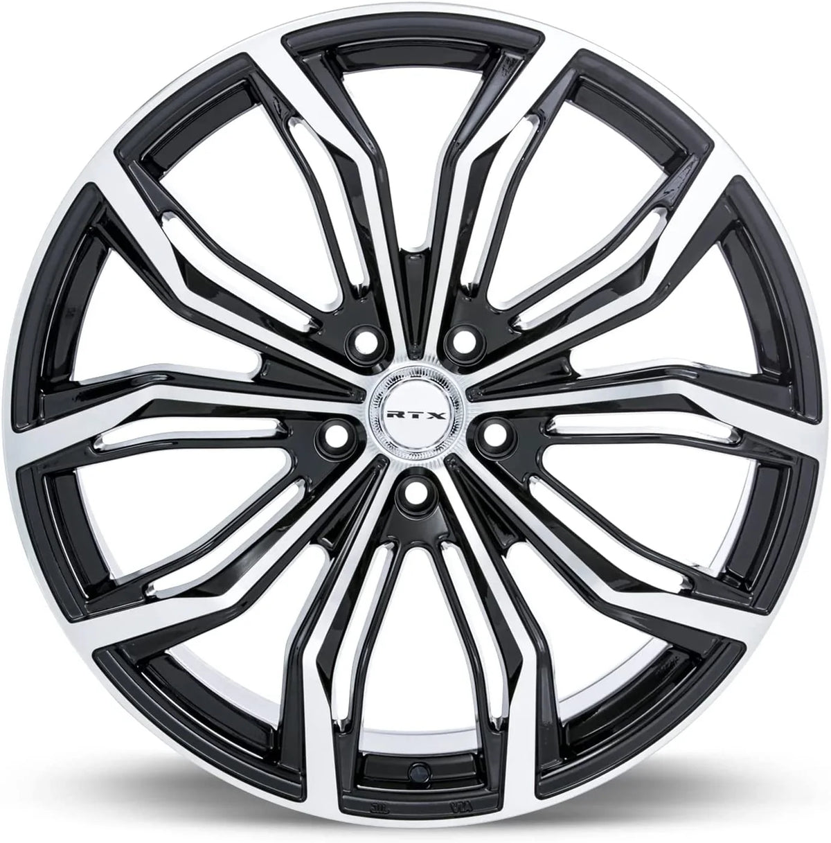 RTX Black Widow 16x7 5x105 ET38 CB56.6 Black Machined Wheel
