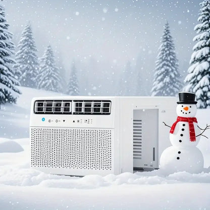 Crzoe Window Air Conditioner 10,000 BTU, Window AC Unit Cooling Room 450sq.ft, Dehumidifier Mode and 3 Fan Speed, 24H Timer, Saddle Mount, Quiet Operation, White