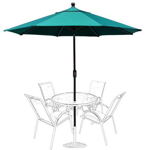 EliteShade 9Ft Market Umbrella Patio Outdoor Table Umbrella��Teal��