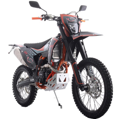 X-Pro Paladin 300 EFI Dirt Bike with 6-Speed Manual Transmission and Balance Shaft and Dual Overhead Camshaft (DOHC) with Four Valves Engine, Electric Start! Big 21"/18" Wheels!