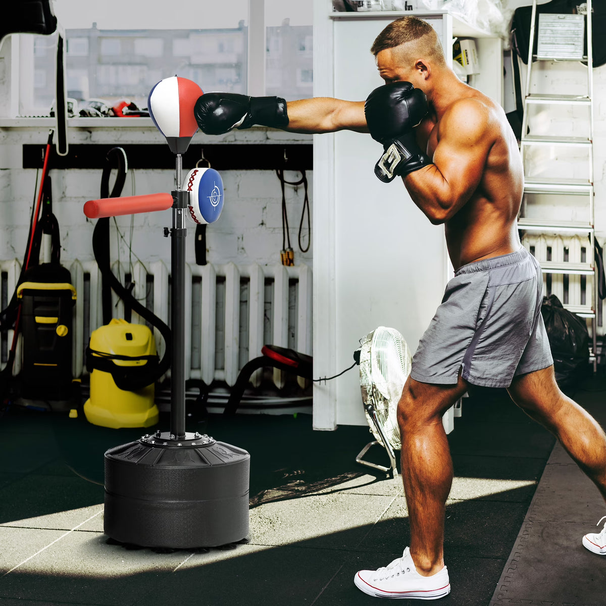 Soozier Speed Bag Boxing Bag Stand Reflex Training Equipment