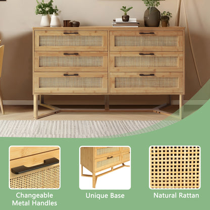 VEIKOUS Oversized 5-Drawer Dresser Chest, Large Storage Dresser for Bedroom Storage, Oak