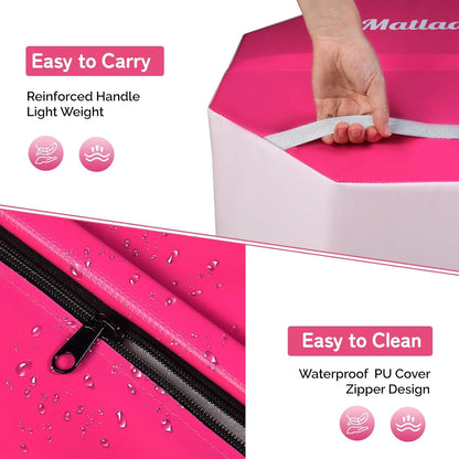 Matladin Octagon Gymnastics Skill Shapes, PVC Pink, 9.7 lb