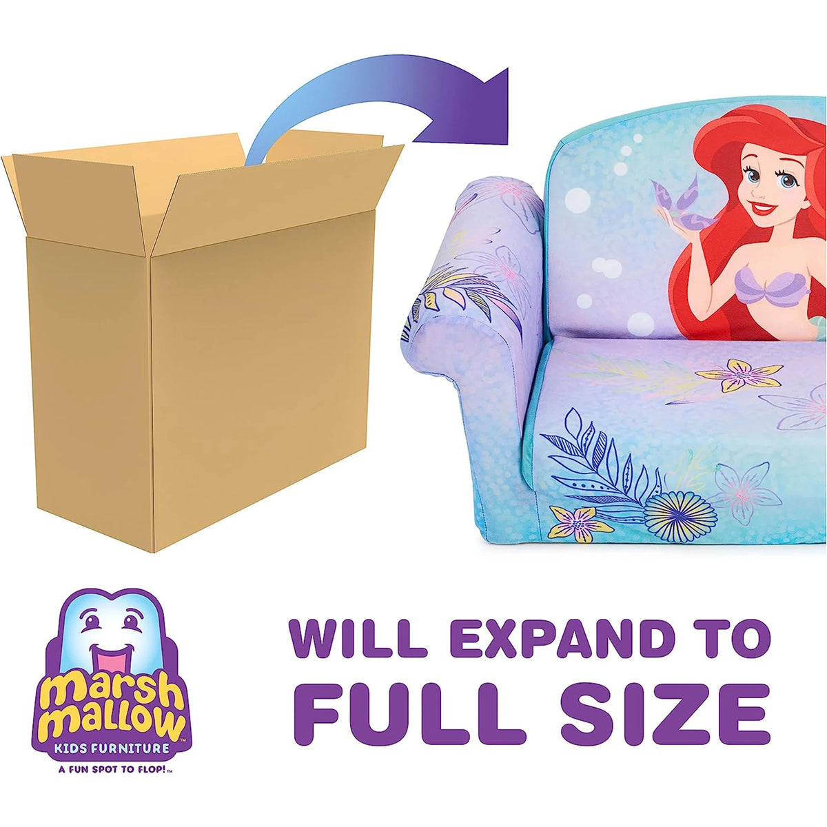 Marshmallow Furniture 2 Pack 2-in-1 Flip Open Foam Sofa Bed, Toy Story 4